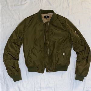 Missguided olive bomber jacket - US4